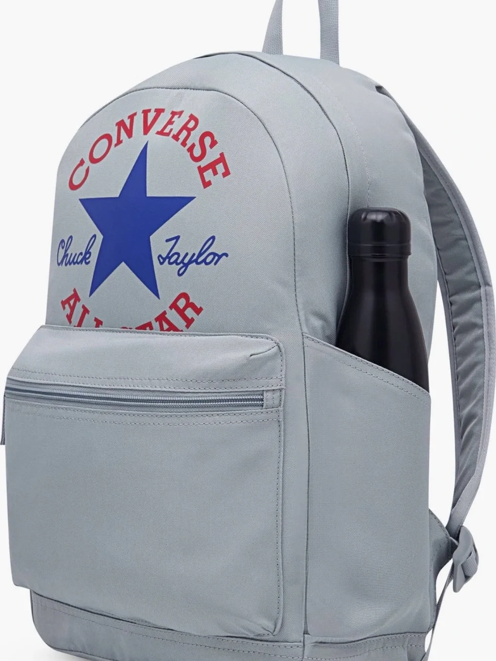 Converse Go 2 Backpack Gray Chuck Taylor All Star Logo School Book bag NWT 18”